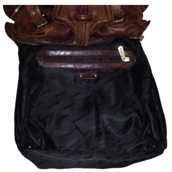 Botkier Italian Leather Purse W/Gold Hardware Many Pockets Dust Bag Zippers - Picture 5 of 7